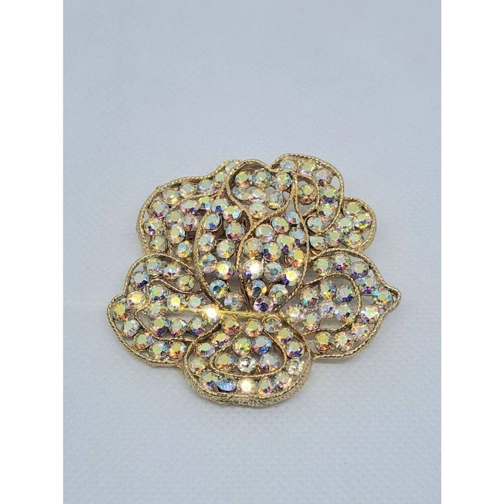 Vintage Weiss Aurora Borealis Brooch Pin